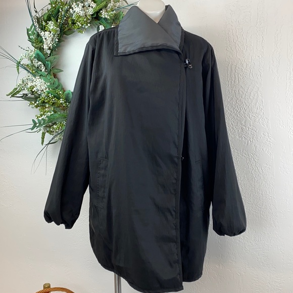 Mycra Pac Jackets & Blazers - Mycra Pac reversible black jacket coat